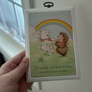 1983 animals wall decor sign